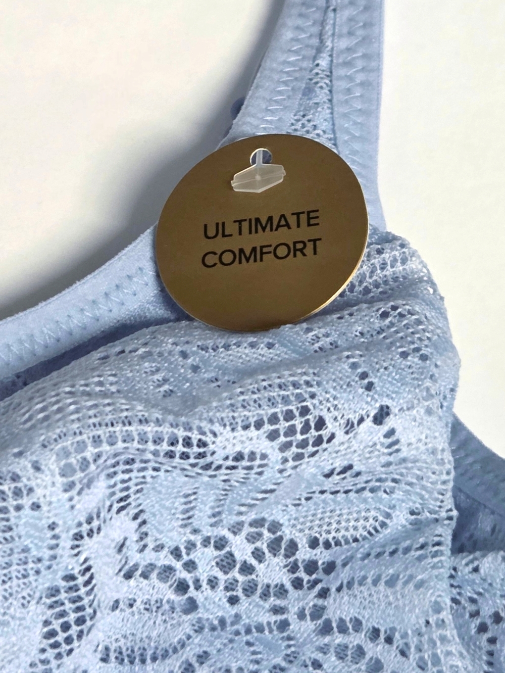 Wacoal 32G Soft Sense Lace Underwire Convertible Bra Light Blue 851334 NWT - Picture 5 of 12